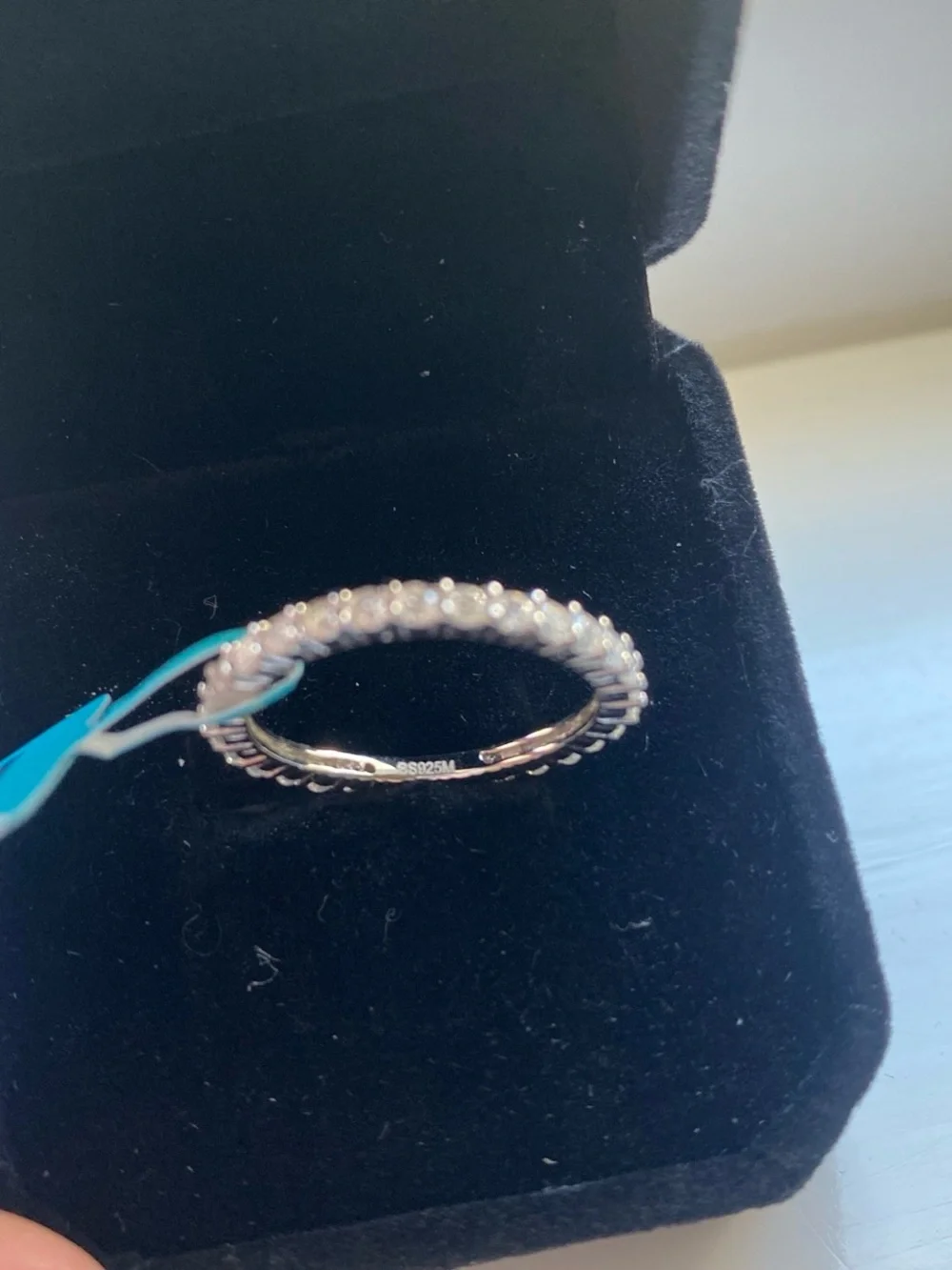 Moissanite Eternity Band Size 7